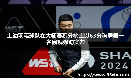 上海羽毛球队在大师赛积分榜上以63分稳居第一名展现强劲实力